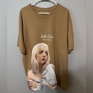Billie Eilish Happier Than Ever brown T-shirt